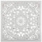 BigBuy Home Regala Feliz Cuadro Decorativo Mandala,Madera, Blanco 60X60X2 Cm