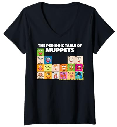 Disney The Muppets Periodic Table Of The Muppets V-Neck T-Shirt