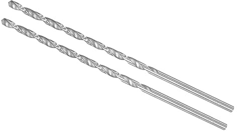 CoCud Extra Langer Spiralbohrer Bohrer 4.5mm Bohrer Durchmesser 160mm Gesamt Länge Hoch Geschwindigkeit Stahl Drehbohrer - (Anwendung: für Kupfer Metall Holz Aluminium) 2Stk