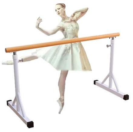 HamoM Ballettstange Mobile Ballettstange für Haushaltstanzräume, mit Stabiler Basis und Kieferngriff, Beinpresse, Fitnessclub (Size : 2M/6.6FT)