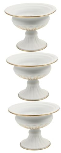 Kisangel 3stücke Eisen Pflanzenkübel Vintage Blumentopf Für Balkon Garten Dekorativer Pflanzer Für Innen Und Außenbereich Für Kleine Bis Mittlere Pflanzen Elegantes Design Für