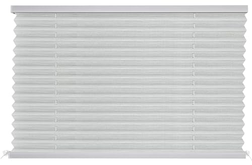 NOVINO RV Blinds for Camper Window,RV Shades Window Pleated Shades,Camper Blinds for Travel Trailer Motor Coach Motorhome-50 W x 32 L,Gray