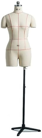 Schaufensterpuppe Schaufensterpuppenständer zum Nähen und Schneiderpuppen-Frauentorso, verstellbare Schneiderpuppe mit halben Armen, Drapierübungsmodell (Farbe: Stativständer, Größe: XXL 88)
