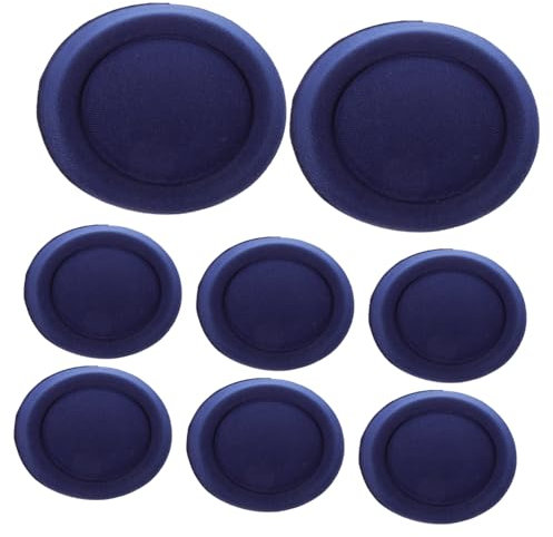 8 Stück Pillbox-Hut, tropfenförmiger Fascinator-Hut, Basis, Stewardess-Hut, Stewardess-Hut, Fascinator-Hut for Basis, Fascinator-Basis for Damen, Hüte, Stoff, Miss-Material, Haar-Accessoires, Marinebl