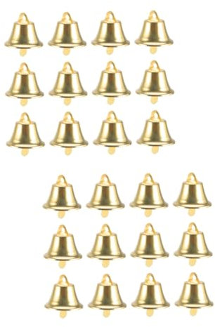IMIKEYA 200 STK Mini-Glocke-Anhänger weihnachtsdeko weihnachtsbaumanhänger weihnachtsdeco Weihnachtsglockenhandwerk Jingle Bells aus Bronze Christbaumschmuck Girlande Weihnachtsschmuck