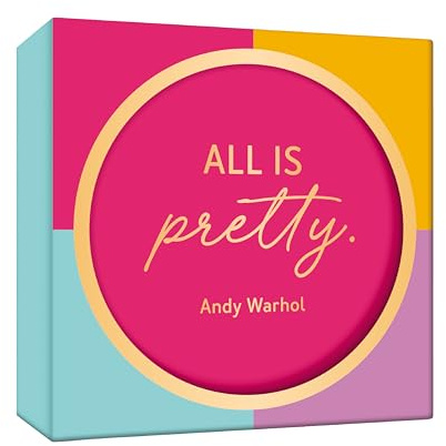 GRAFiK WERKSTATT Kork-Untersetzerset Andy Warhol - Glas-Untersetzer in 6 Farben - Geschenkidee zur Hochzeit, Geburtstag (Rund, 6 Stück, Ø 10,5 cm), Bunt