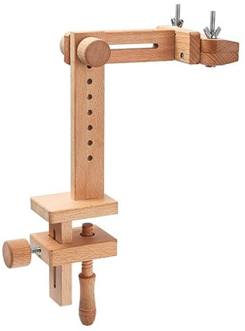 Reapyyt Stickständer, Verstellbarer Tisch-Sticktischständer, Um 360 Grad Drehbarer Desktop-Sticktischrahmen für Schoßtischbett