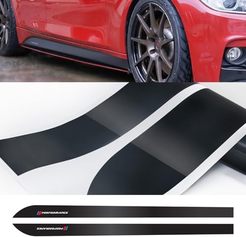 Premium Side Skirt Vinyl Decals for B-M-W F30 F31 F34 3 Series - with Various Finishes, Pre-Cut OEM Style, Durable Weather-Resistant Material, Sporty Performance Logo Stickers for Aesthetic Appeal