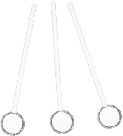 TIDTALEO 3pezzi Cucchiaini Da Caffè in Vetro Piccoli Cucchiaini Per Mescolare Caffè Yogurt e Latte Design Semplice e Versatile Per Cucina e Sala Da Pranzo