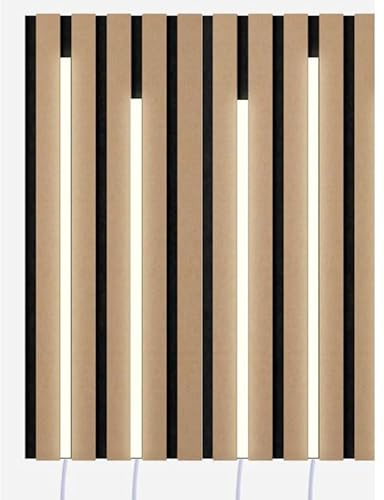 Xenon Dimmbare Led Akustikpaneele Beleuchtung 4x60cm warmweiß anschlussfertig Abdeckung weiß matt