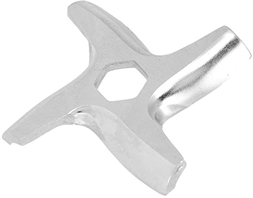 Lame de Rechange pour Hachoir à Viande électrique A-15 – Couteau en Acier Inoxydable à Trou Hexagonal pour un Broyage Efficace – Viande Juteuse et Tendre, Facile à Nettoyer,
