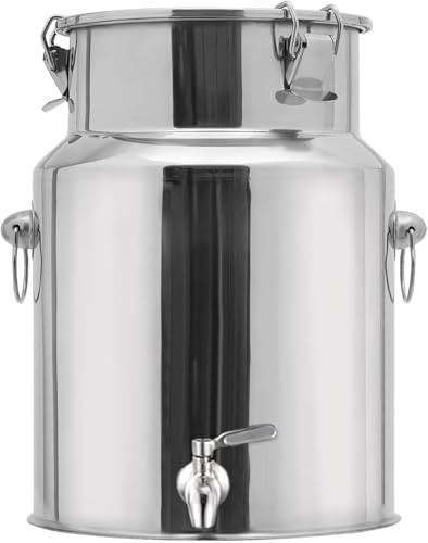 Lechera Acero Inoxidable 5-88 Litros,lechera Acero Inoxidable Con Tapa Con Tapa Con Asa, Para Transportar o Almacenar Leche,withfaucet-28L