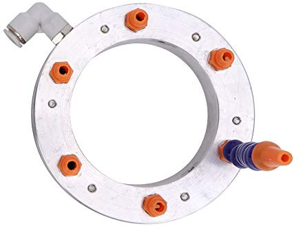 CHICIRIS Engraving Machine Water Spray Ring Light Cooling Tool for Stone Cutter Spindle with 6 Nozzles for Engraving Machine Cooler, Aluminum 100 -mm Diameter for The Carvings