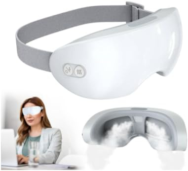 Eyerelis Steam Therapy Mask,Smart Hot & Cold Steam Eye Mask for Dark Circles, Puffiness, Dry Eyes Relief,Adjustable Intelligent Hot & Cold.