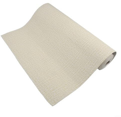 Sandyseptember Rollo de papel tapiz autoadhesivo impermeable para paredes, adhesivo de pared XPE insonorizado y aislante térmico, fácil de despegar (beige amarillo)