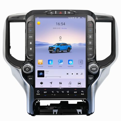Android 14 Radio for Dodge Ram 1500 2500 3500 Truck Radio Upgrade 2019-2021 Stereo 13.6-Inch 1920 * 1200 HD Touch Screen with Android Auto CarPlay 5G WiFi GPS Navigation DSP Backup HD Camera FM SWC