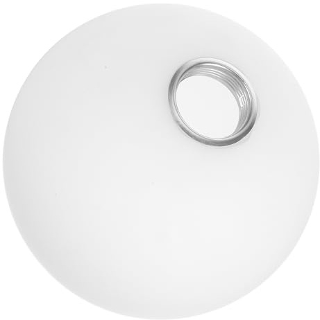 Générique Abat-jour Globe en Verre Blanc Mat, Lampe Sphérique Ronde, Design Moderne Minimaliste, Léger et Confortable, pour Appliques et Ventilateurs de Plafond