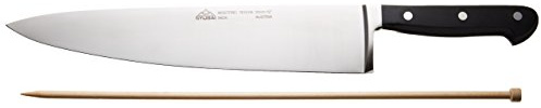 STUBAI scharfes breites Kochmesser geschmiedet 300 mm | Küchenmesser aus Edelstahl für Schneiden von Fleisch, Geflügel, Gemüse, Obst & Lebensmitteln, rostfrei, spülmaschinenfest, schwarzer Griff
