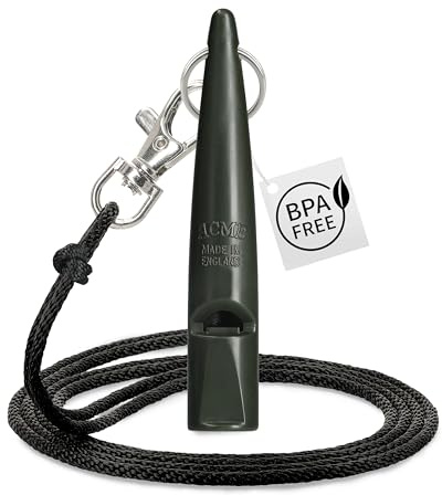Acme Sifflet pour Chien 211,5 avec Ruban sifflet | Original d'Angleterre | Idéal pour l'entraînement des Chiens | Matériau Robuste | Fréquence standardisée | Forte et Grande portée