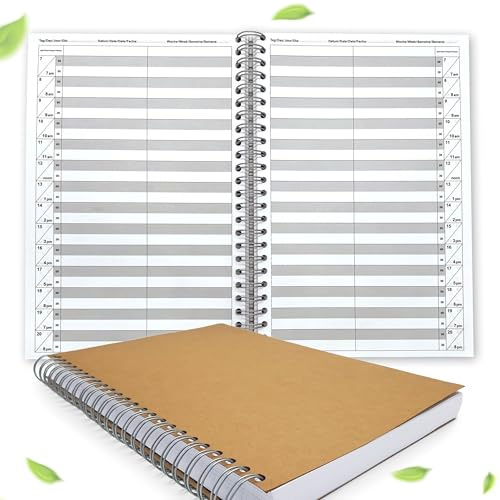 KOCHDIALOG Terminbuch Friseur Salon Praxis Bestellbuch 1-2 Mitarbeiter 30 Minuten Takt für 320 Tage frei einzutragen Terminplaner Praxisplaner Friseurplaner Salonplaner Terminkalender Kalender Termin