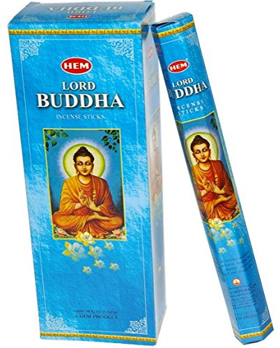 Hem Räucherstäbchen-Boxen, 6 Packungen, insgesamt 120 Stäbchen Lord Buddha