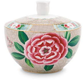 Pip Studio Blushing Birds Zuckerschale Khaki 0,3 l