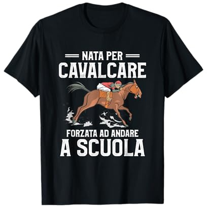 Divertente Regalo di Equitazione per Un Amante dei Cavalli Maglietta