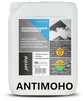 JOVIRA PINTURAS Imperméabilisant Hydrofuge à l'eau A. Protection hydrofuge totale pour les façades, les toits, les terrasses, les trottoirs, les murs, etc. (10 Litres, H.Anti-moisissure)