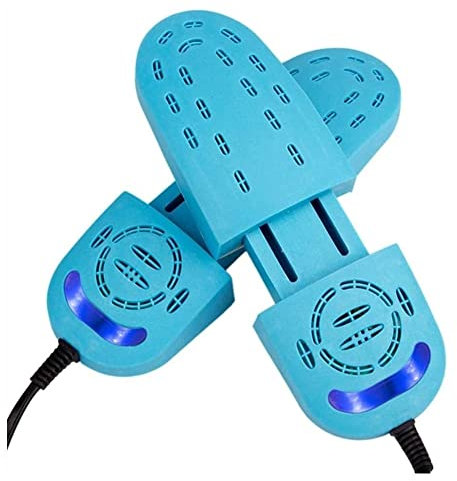 Mrzyzy Shoe Dryer Fall/Winter Shoe Dryer Multifunctional UV Sterilization Household Telescopic Shoe Warmer Light Shoe Dryerdrying, Eliminate Bad Odor (Color : Blue)