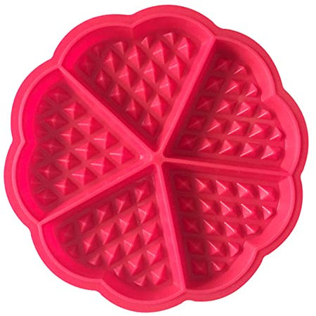 Anawakia Stampo per waffle in silicone con buon rivestimento antiaderente in silicone (1 pezzo)