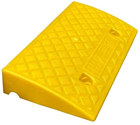 Bordsteinrampe Auffahrrampe Rampe Vollgummi Türschwellenrampe, GummirampeHöhe 7/9/11/13/15/17/19 / 22cm Unebene Neigung Parken Auto Garage Schwelle Indoor Krankenhaus Schule Badezimmer Anwendung (Col