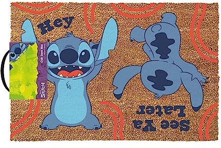 Pyramid International Disney Lilo and Stitch - Felpudo (Fibra de Coco, 40 x 60 cm), diseño de Lilo y Stitch