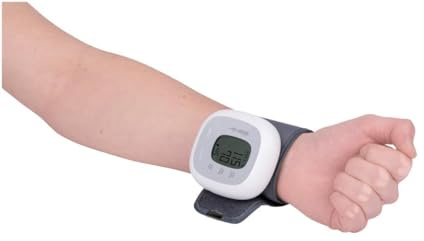 Grundig Handgelenk-Blutdruckmessgerät - Blutdruck und Herzfrequenz - LCD-Bildschirm - Inkl. Manschette - Weiß