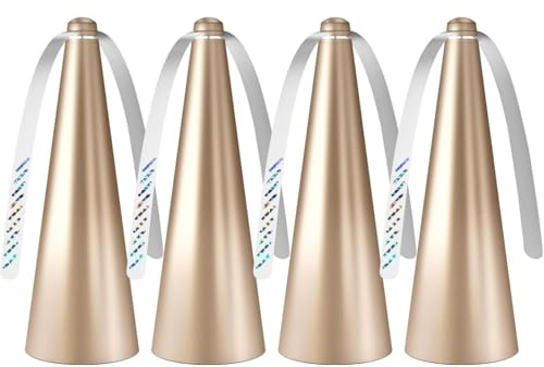 Glovv Ventiladores de mosca para mesas, ventilador de mosca para alimentos al aire libre y en interiores, evita las moscas, paquete de 4 ventiladores portátiles con pilas, giratorio para mesa de