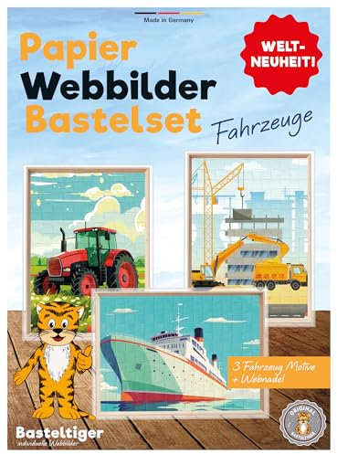 Bastelset Fahrzeuge Webbilder, Kinder, Puzzle, personalisiert, individuell, Geschenk