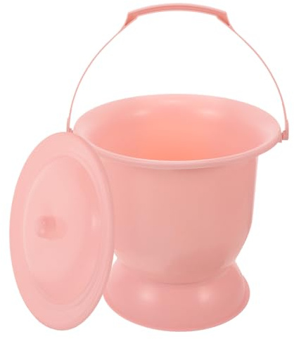 Baluue Orinal Portátil Unisex Tapa Cubo para Orina Orinal de Plástico para Uso Dormitorio o Habitación Familiar