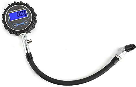 Manometro Digitale Per Pneumatici, Manometro Per Pneumatici Per Auto Professionale 200PSI Manometro Per Pneumatici Monitoraggio Display Digitale LCD 4 Unità Misuratore Di