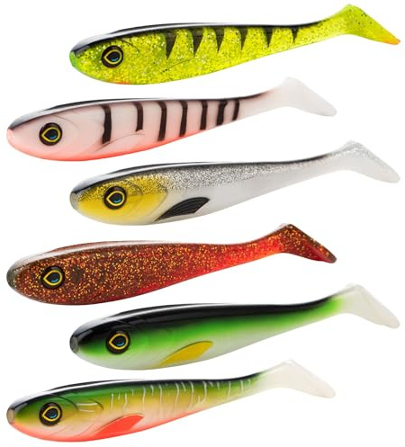 Zite Fishing Inzite Flanker Hecht-Shad 18,5cm - UV-Aktiver Gummiköder für | Hecht-Angeln – Robuster & Effektiver Gummifisch – Fängiger Hecht-Köder