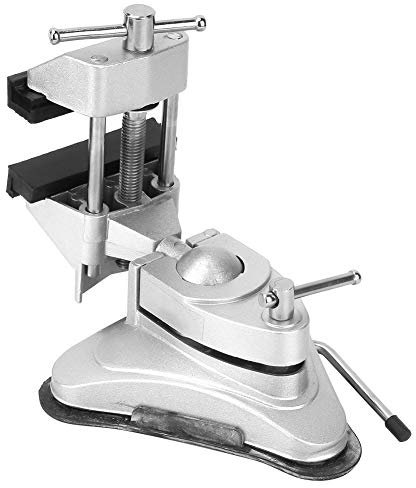 Tornillo de Banco de Trabajo con Abrazadera de Banco de Mesa Pequeña, Mini Máquina de Tornillo de Banco de Mesa con Rotación de 360 ​​Grados de Aleación de Aluminio,