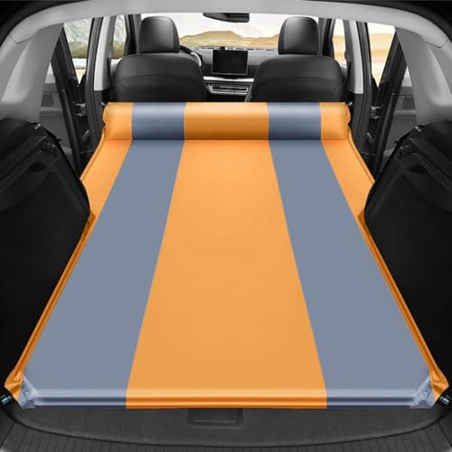 FGAITH Auto Luftmatratze für BMW X5 2004-2007, Auto Luftmatratzen Kofferraum Matratze Aufblasbare Auto Matratze Autobett Luftbett für Outdoor Camping Reisen,A-ORANGE