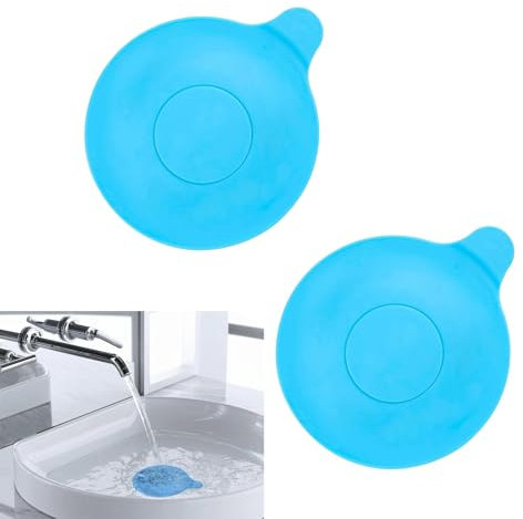 2 tappi universali per lavello con catena, ricambio universale per lavandino da bagno, tappo di scarico per vasca da bagno, lavabo da cucina (13 cm), tappi per lavello universali per lavello
