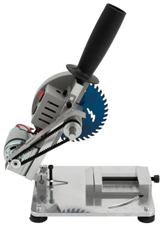 96W Metalltrennsäge Tragbar, 9000rpm Tischkreissäge, Schnitttiefe 2.9cm, Schnittbreite 4cm, Metall Kappsäge 0-45°, für Holzplatten, Acrylplatten und ABS-Platten