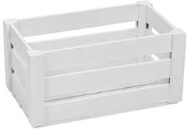 PEEWIT Holztruhe weiß M für Kräuter für Garten dekorativ 22,5 x 14 x 12,5 cm