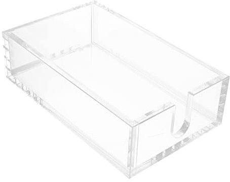 Abaodam Scatola Immagazzinaggio per Tovaglioli Trasparente Design Semplice e Multifunzionale per Decorare Casa e Negozio Robusta e Durata