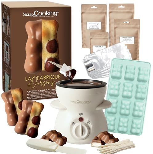 ScrapCooking - Kit Fabbrica per orsetti - Con macchina fonduta cioccolato, stampo in silicone - 3814