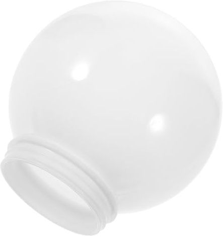 Pantalla de Lámpara Esférica para Exteriores, Acrílica Lechosa | Tulipas de Cristal para Lámparas, Fácil de Instalar y Retirar, Luz Difusa Decorativa