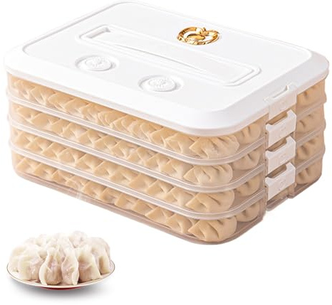 Contenedor de galletas apilable de 4 con registrador de tiempo y asa