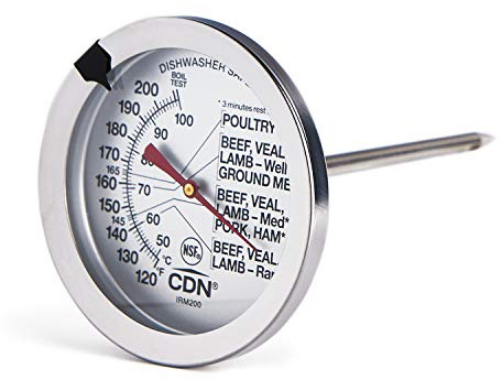 CDN IRM200 ProAccurate Extra Large Dial Meat & Poultry Thermometer-NSF Certified