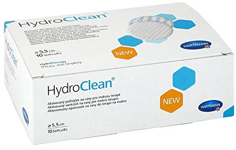 HYDROCLEAN Kompressen 5,5 cm rund steril 10 St Kompressen
