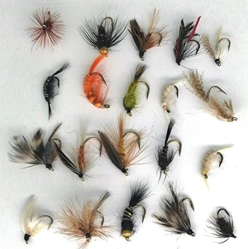 Angeln Fliegen Keith Favourite Pack 20 Forellen Fliegen UK dries-wets-nymphs PK # 16